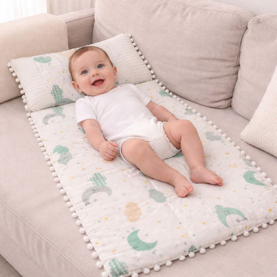 Kamtex Baby Wickeltücher für Kinderzimmer 2 Stück
