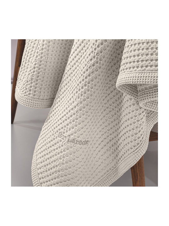Guy Laroche Cot Blanket Perla Waffle Ecru 110x130cm