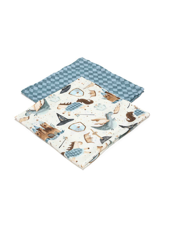 La Millou Blanket Nursery Swaddling Blankets Prince Bamboo Gray 70x70cm 2pcs