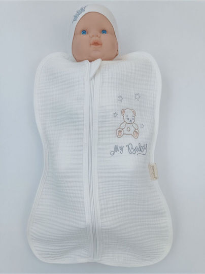 SteweHome Babydecke Wickeltücher für Kinderzimmer Baumwoll Weiß 100x100cm