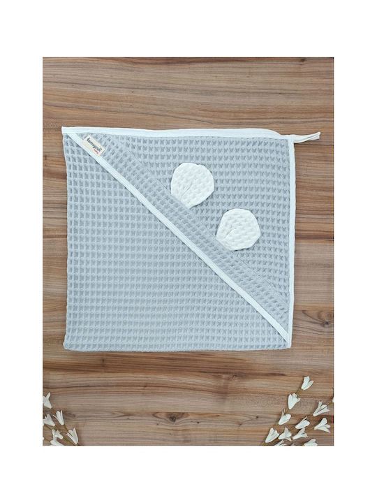 SteweHome Baby Blanket Nursery Swaddling Cotton Blue 100x90cm