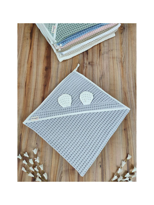 SteweHome Baby Blanket Nursery Swaddling Cotton Blue 100x90cm