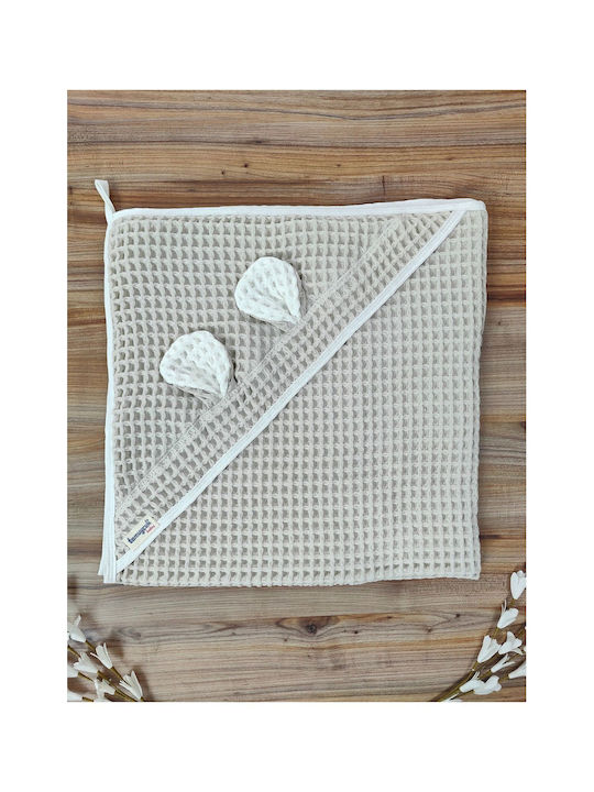 SteweHome Baby Blanket Nursery Swaddling Cotton Brown 100x90cm