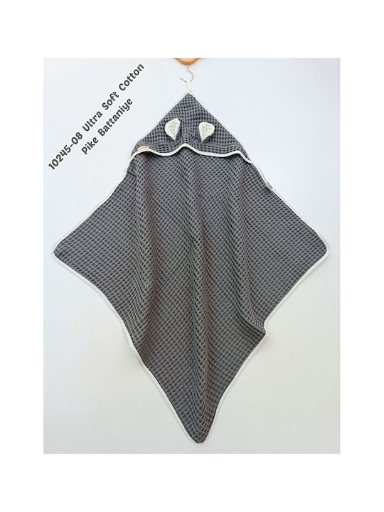 SteweHome Baby Blanket Nursery Swaddling Waffle Gray 100x90cm