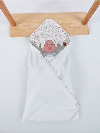 SteweHome Babydecke Wickeltücher für Kinderzimmer Baumwoll-Exkru 100x90cm