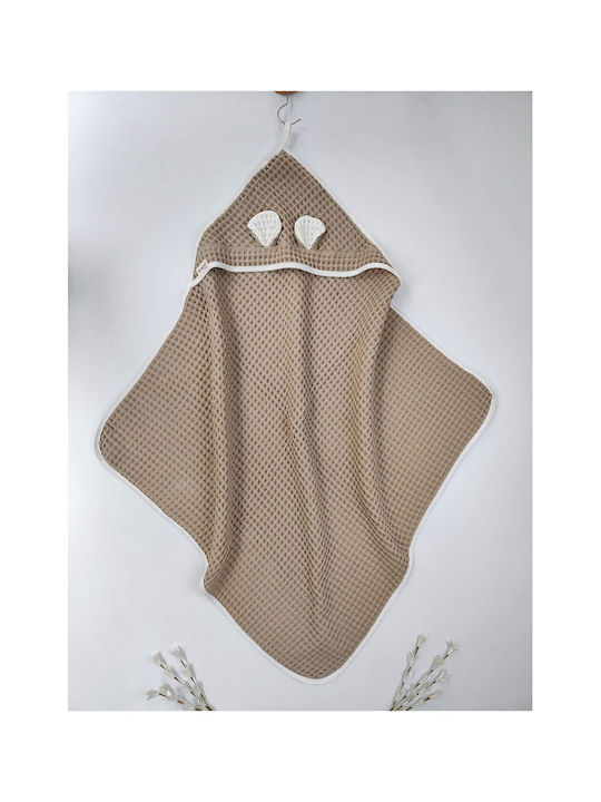 SteweHome Baby Blanket Nursery Swaddling Cotton Brown 100x100cm