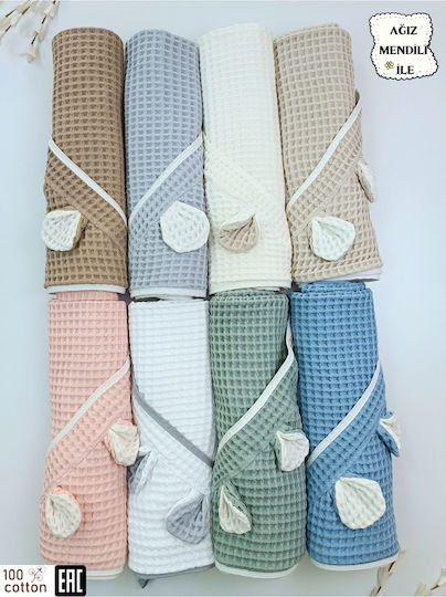 SteweHome SteweHome Babydecke Wickeltücher für Kinderzimmer Piqué Braune 100x90cm