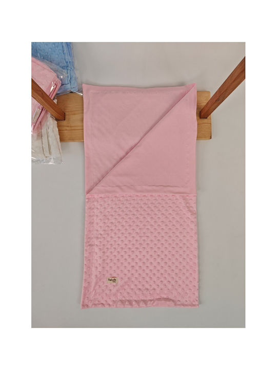 SteweHome Baby Blanket Nursery Swaddling Cotton Pink 90x85cm