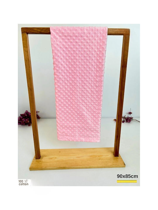 SteweHome Baby Blanket Nursery Swaddling Cotton Pink 90x85cm
