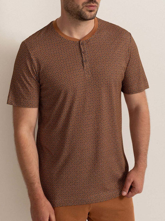 Sofiaman Summer Men's Pyjama Blouse Brown
