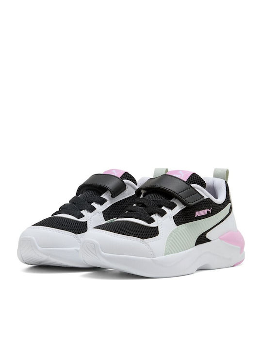 PUMA Ac+ Ps Kinder Sneaker mit Bügel- und Schleifenverschluss Schwarz