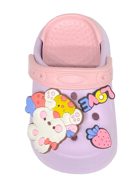 Kids Beach Clogs Lilac