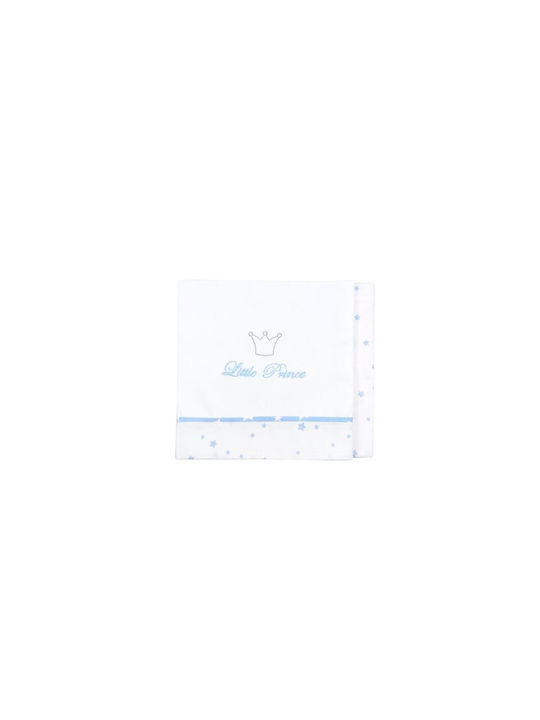 Baby Star Fitted Sheet Prince White 70x95cm