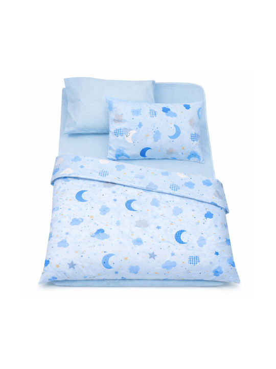Iggy Baby Sheets Set Crib Cotton Light Blue 100x150cm 4pcs
