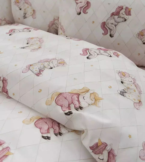 Vesta Home Комплект Бебешки Чаршафи За Количка Памучни Многоцветни 70x125бр 3бр