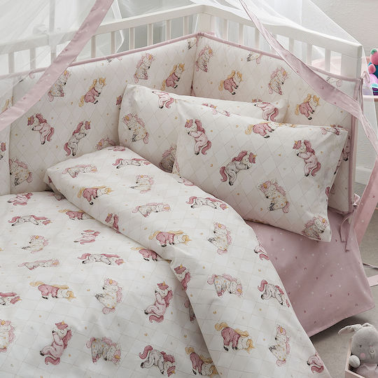 Vesta Home Комплект Бебешки Чаршафи За Количка Памучни Многоцветни 70x125бр 3бр