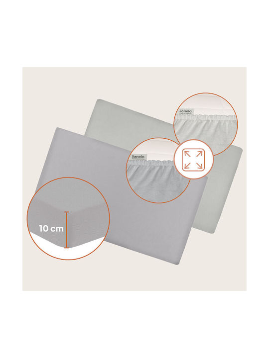 Lionelo Set Lenjerie De Pat Pentru Bebeluși Bumbac Alb 120x60cm