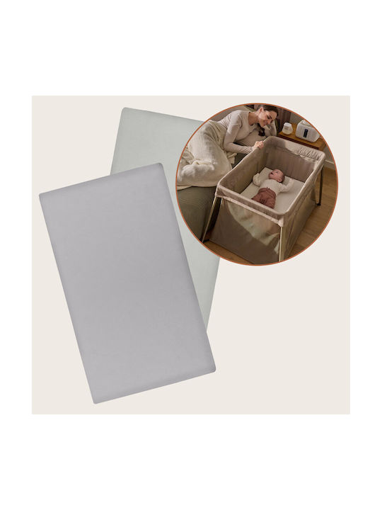 Lionelo Set Lenjerie De Pat Pentru Bebeluși Bumbac Alb 120x60cm