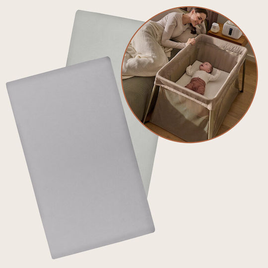 Lionelo Set Baby Sheets Crib Cotton White 120x60cm