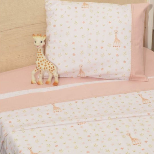 Sophie La Girafe Fitted Set Pink 70x140cm Sophie La Girafe Fitted Set Pink 70x140cm