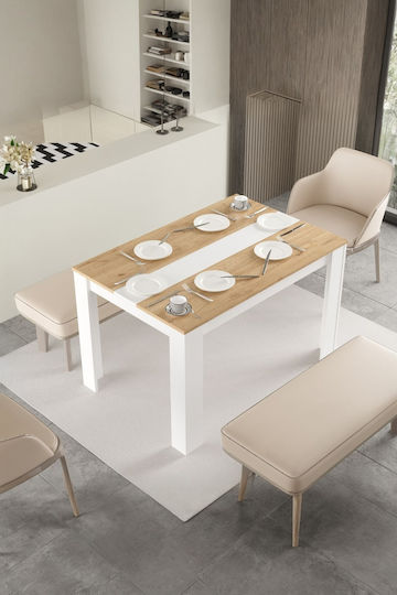 Wooden Scandinavian Dining Table 120x80x73.8cm