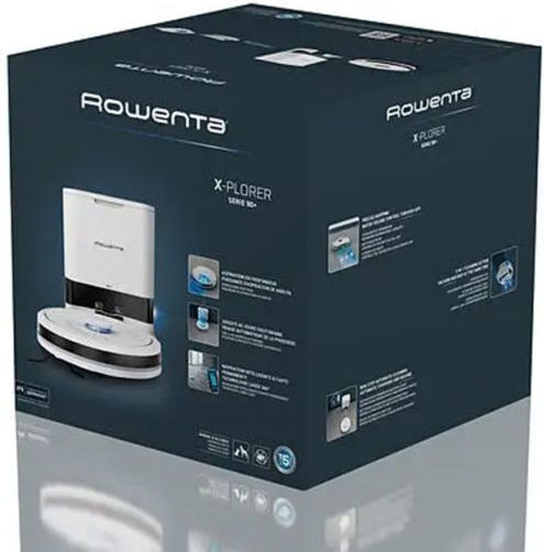Rowenta X-Plorer Serie 90+ Σκούπα Ρομπότ με Χαρτογράφηση Laser & Απορρόφηση 6000Pa Λευκή