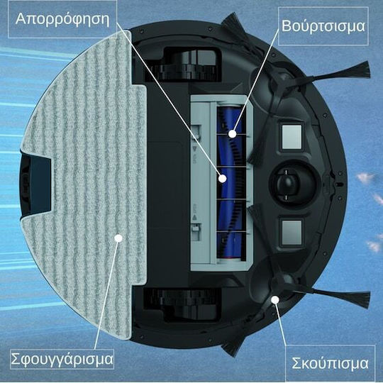 Rowenta X-Plorer Series 130 AI Robot Vacuum Cleaner with Laser Mapping and Suction Power 4000Pa Black