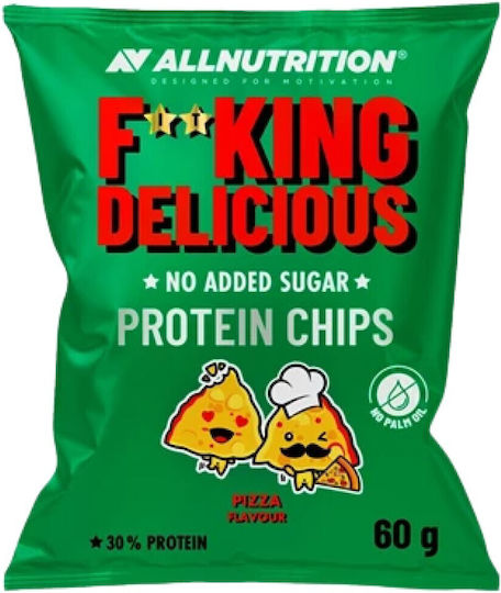 Allnutrition F**king Delicious Протеинов Чипс БАРБЕКЮ Ребра Протеинов Чипс 60 Г Вкус Пържоли Барбекю