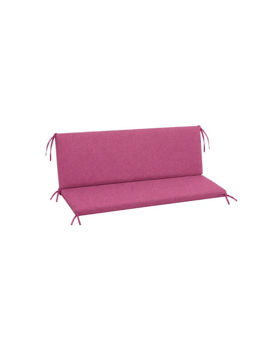 Pucioasa Garden Swing Cushion with Backrest Burgundy 50x150cm