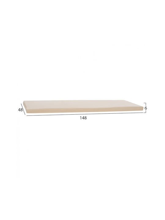 HomeMarkt Μαξιλάρι για Παγκάκι Κήπου Chios Μπεζ 148x48εκ.