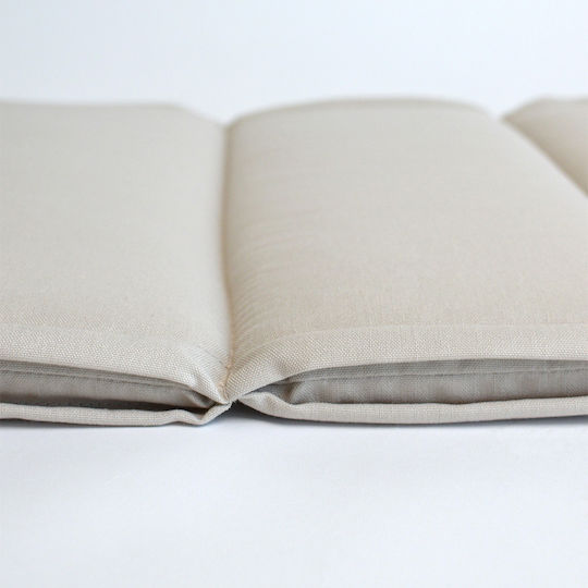 Ravelia Waterproof Garden Chair Cushion with Backrest Beige 50x120cm