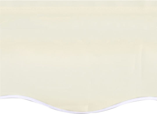 vidaXL Платнище за сенник Екрю с PU покритие 3.5x6m