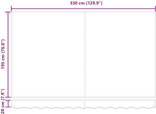 vidaXL Τεντόπανο Γκρι 2x3.5m