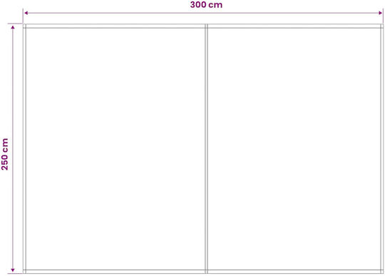 vidaXL Τεντόπανο Μπλε με Επίστρωση PU 2.5x3m