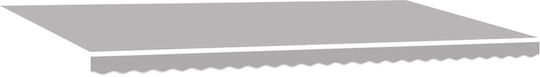 vidaXL Awning fabric Gray 3.5x6m