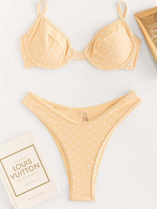 Set Bikini Polka Dot Gelb