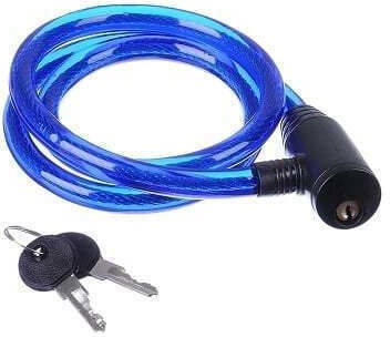 Bicycle Anti-theft Lock 2 Keys 100 Cm Length Key Lock System