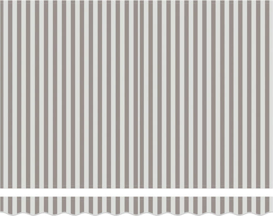 vidaXL Τεντόπανο Γκρι 3.5x4m