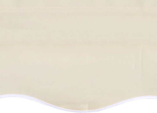 vidaXL Replacement Awning Ecru with PU Coating 3x5m