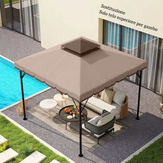 Κάλυμμα για Κιόσκι Χακί 3x3m