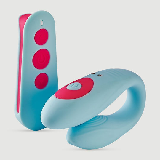 Dream Toys Vibe Vibrator pentru Cupluri cu Control de la Distanță Albastru