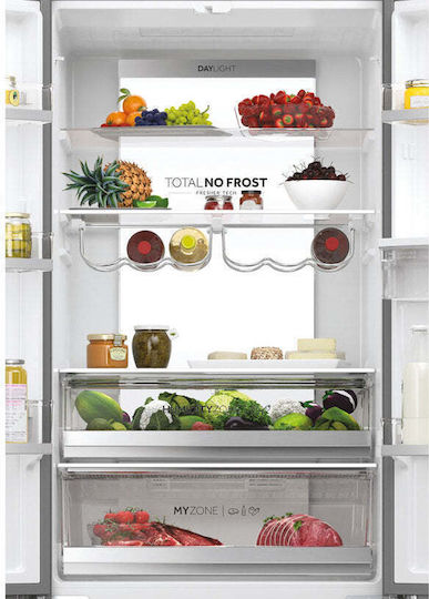 Haier Ψυγειοκαταψύκτης 477lt NoFrost Υ200.6xΠ70xΒ67.5εκ. Inox HFR7720DWMP
