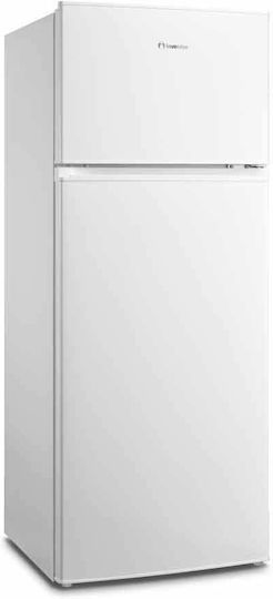 Inventor Ψυγείο Δίπορτο 204lt Υ143xΠ55xΒ55εκ. Λευκό DP1430WEL