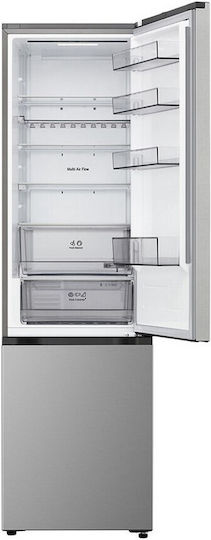 LG Ψυγειοκαταψύκτης 375lt Total NoFrost Υ203xΠ59.7xΒ67.4εκ. Ασημί GBBS322CPY