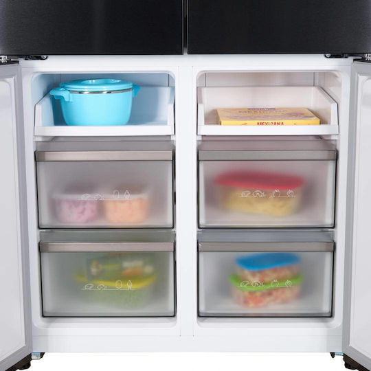 Heinner 505lt Total NoFrost Î190.2xL90.5xA59.7cm. Inox HSBS-HM505MDSINFDXE++