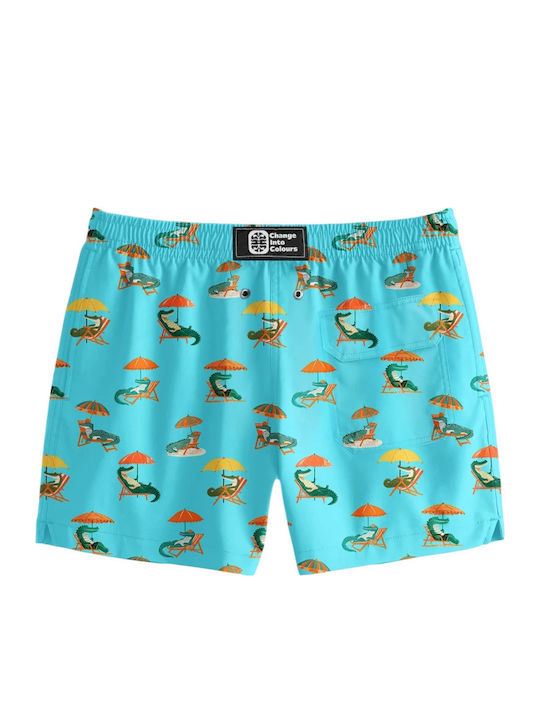 Herren-Bademode Kurze Hosen Blau