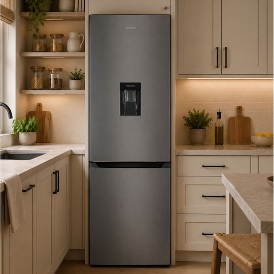 Heinner Ψυγειοκαταψύκτης 291lt NoFrost Υ186xΠ60xΒ60εκ. Inox HCNF-HM291XWDE++