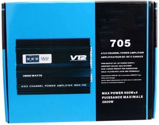 Auto-Audioverstärker 4 Kanäle Wdk-v705 – Verstärker