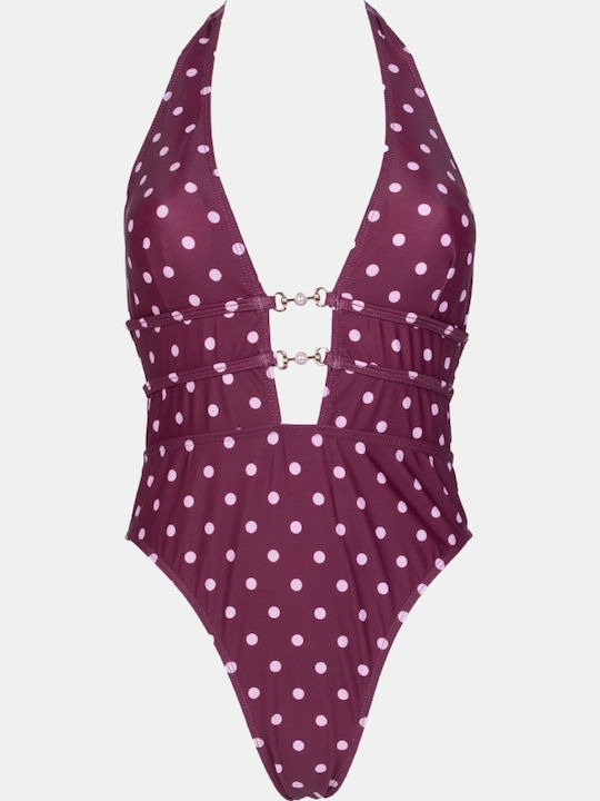 Costum De Baie Întreg Bordo