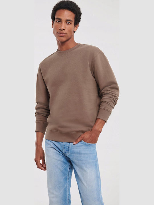 Russell Europe Мъжка Рекламна Тениска Authentic Кафява